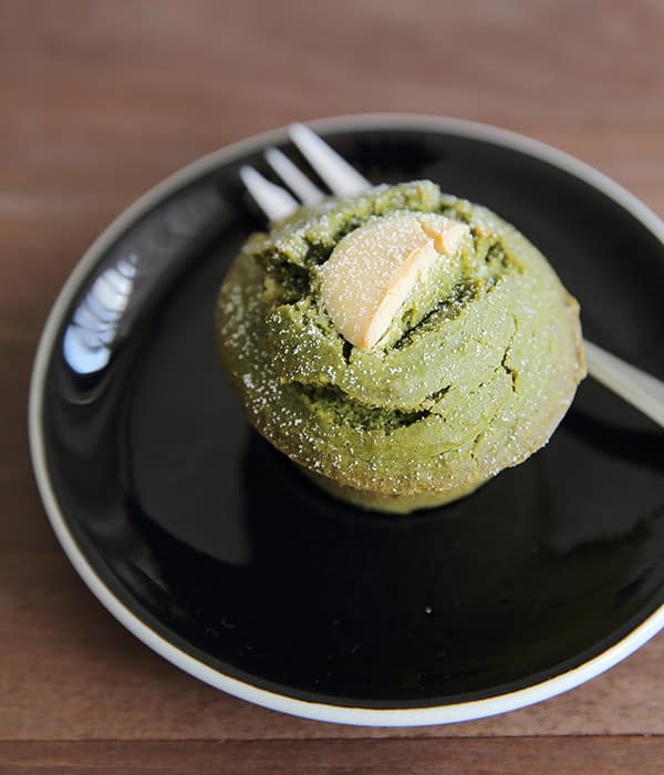 Muffins de té verde