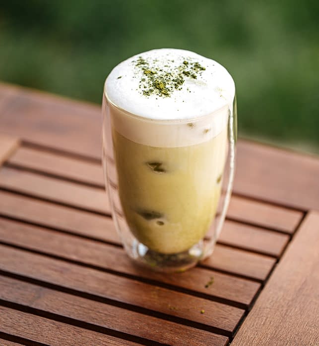 Café helado con té matcha 7 Cafe helado con te matcha cremoso